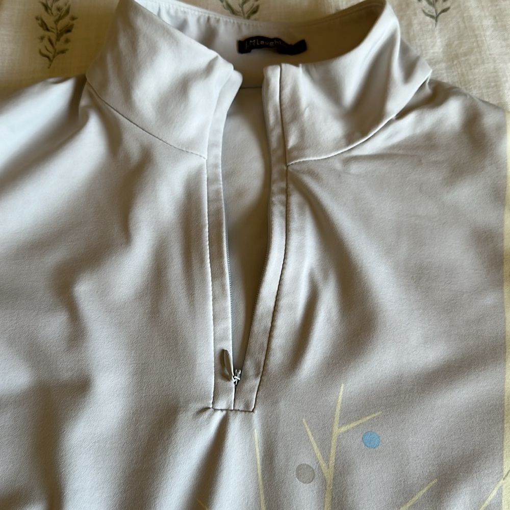 J. McLaughlin size large (12) quarter zip women’s top, long sleeve. - Picture 3 of 8